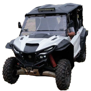 Yamaha RMAX 4 equipped with MudBusters max coverage fender extensions, providing superior protection and enhanced style for off-road adventures.