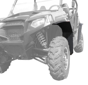 Polaris RZR 800 Fender Flares 50" wide models for years 2009-2014,  shown front driver side front