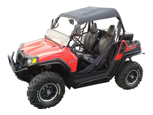 Polaris RZR 570 Fender Flares, front and rear drivers side shown installed