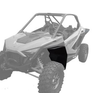 MudBusters Rear Fender Flare -Mudlite - installed on Polaris RZR Pro XP 2 and 4 Seater driver side front