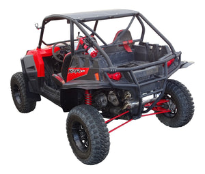 Polaris RZR XP 900 Fender Flares  for years 2011-2014 models.  Showing installed on passenger side