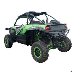 Rear view of KRX fender flare extensions Super Max Coverage
