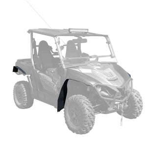 quarter view mudlite coverage fender flares of yamaha x2