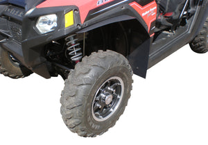 Polaris RZR 800 Fender Flares 50" wide models for years 2009-2014,  shown front driver side front