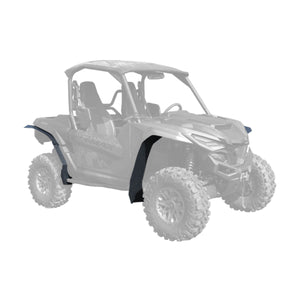 Yamaha Wolverine RMAX2 1000 Super Max Coverage Mudbusters installed front and rear looking at passenger side.