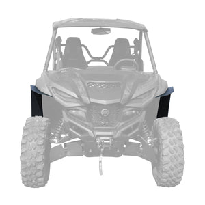 Yamaha Wolverine RMAX2 1000 Max Coverage Fender Flares installed on front looking at the fronts.