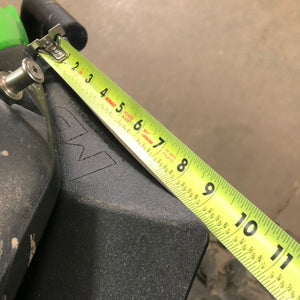 Kawasaki Teryx KRX 1000 Super Max Coverage Fender Flares installed, showing top of rear as extending 9" before it bends.