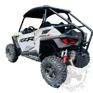 Polaris RZR Trail S 900 and Trail S 1000 years 2021 plus.  Image is looking at drivers side front and rear.