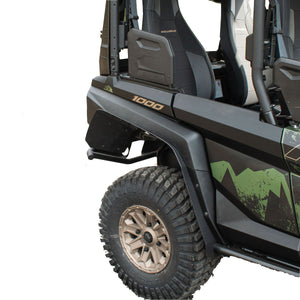 Rear Fender Flares for the Yamaha wolverine RMAX4 Max coverage