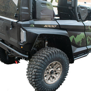 Rear Shot of Rear fender flares for RMAX 4