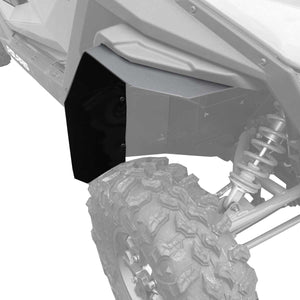 Top down view of Polaris 2020 Pro XP, visible are the fender extensions for Super ATV Fenders with mud lite coverage. 