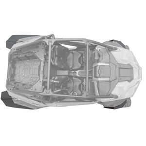 Top down view of Polaris 2020 Pro XP, visible are the fender extensions for Super ATV Fenders with mud lite coverage.