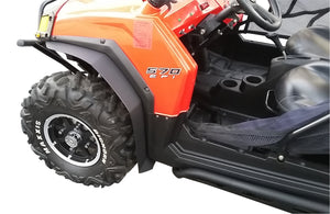 Polaris RZR 570 Fender Flare shown installed on front drivers side. 