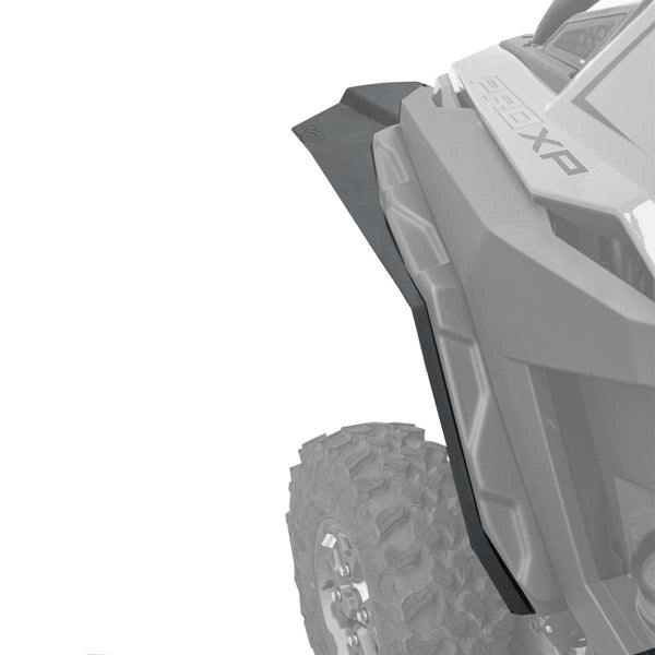 Polaris RZR Pro XP (Max Coverage Fender Extensions for Super ATV Fenders shown installed on rear