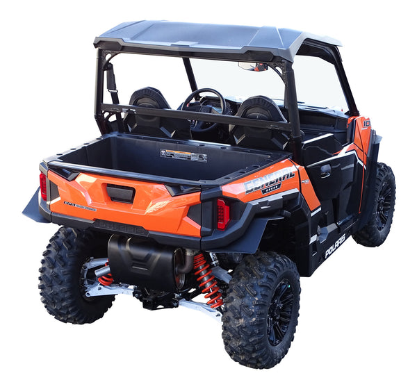 Polaris General 1000 Fender Flares (2016 - 2021), Installed, view of rear passenger side coverage