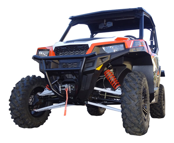 Polaris General 1000 Fender Flares (2016 - 2021), Installed, view of front driver side coverage