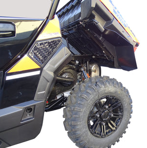 Polaris General 1000 Fender Flares (2016 - 2021), Installed, view of front driver side coverage