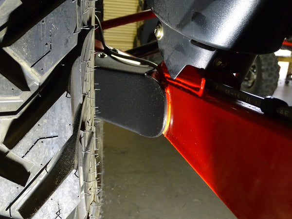 Polaris RZR XP 1000 , XP Turbo, and RS1 UTV image with trailing arm guard installed.