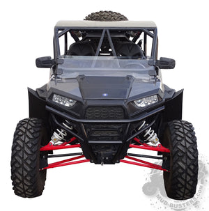 Polaris RZR XP 1000 and XP Turbo Max Coverage front fender flare installed on drivers side. 