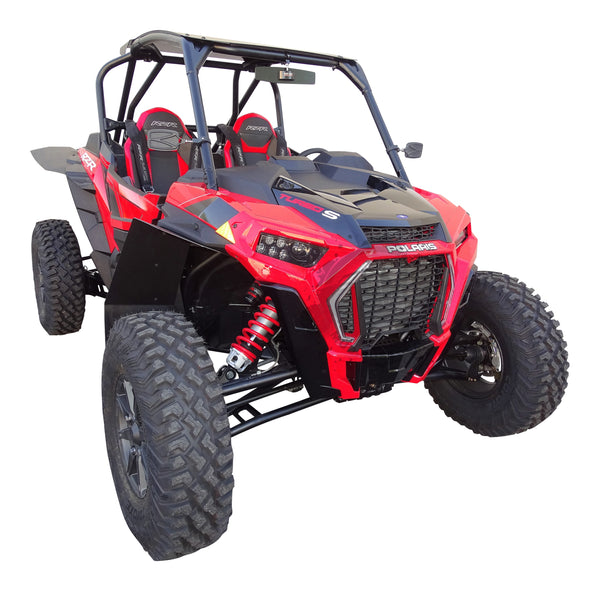 Polaris RZR XP Turbo S Race-Lite Fender Flares installed 