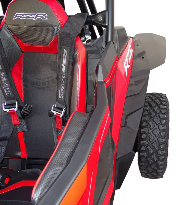 Polaris RZR XP Turbo S Race-Lite Fender Flares installed on rear