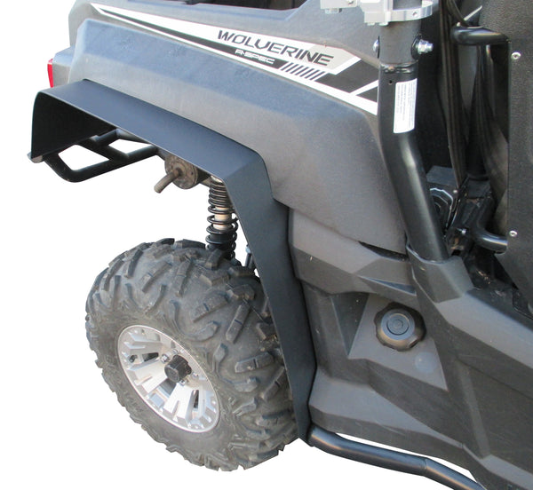 Yamaha Wolverine Fender Flares for 2015-2018 models.  Rear flare installed on passenger side. 