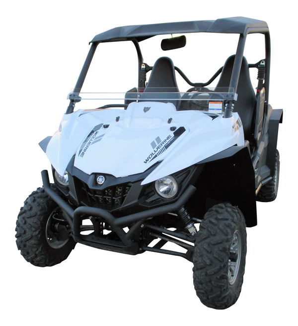 Yamaha Wolverine Fender Flares for 2015-2018 models.  Front and rear flare installed on driver side