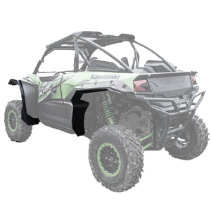 behind view of the KRX Max Coverage Fender Extensions