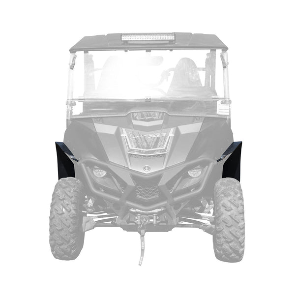 front view of yamaha x2 mudlite coverage fender flares