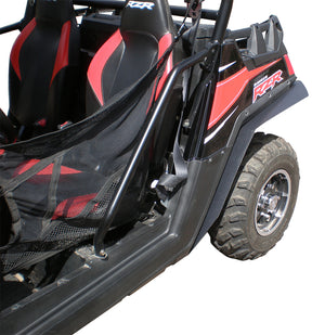 Polaris RZR 800 Fender Flares 50" wide models for years 2009-2014,  shown installed on rear drivers side