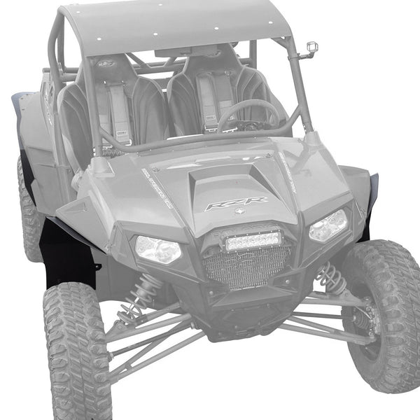 Polaris RZR XP 900 Fender Flares for years 2011-2014 models. Showing installed 