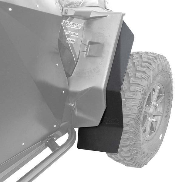 Polaris RZR XP Extra Wide Race-Lite Fender Extensions for SuperATV Fenders For XP 1000, XP Turbo or Turbo S. Coverage and installation of front