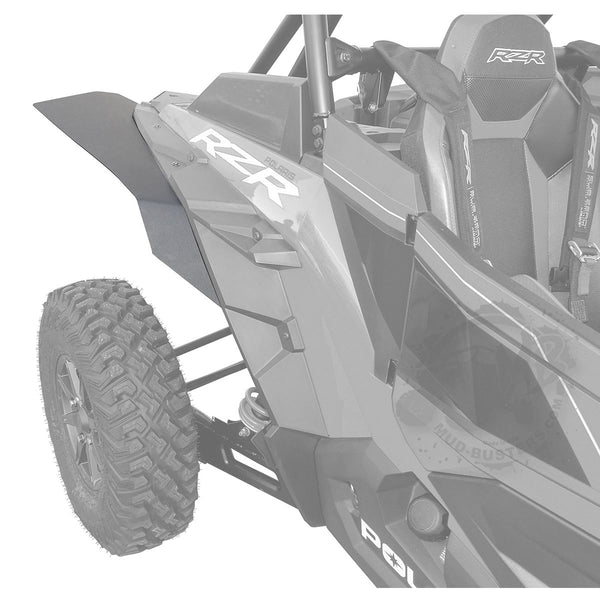 Polaris RZR XP Turbo-S Mud-Lite Fender Flare installed on passenger side rear