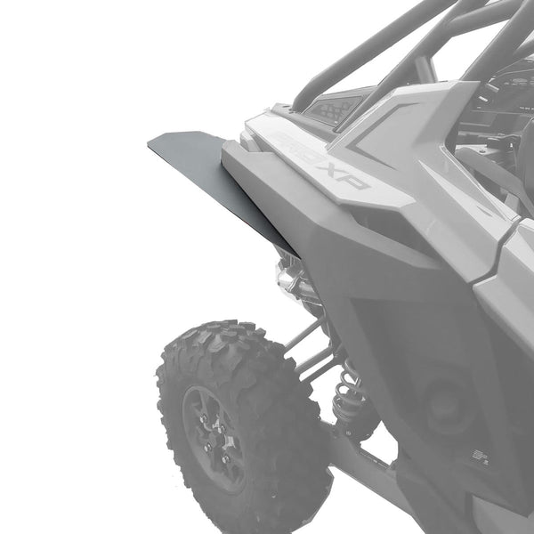 MudBusters  Rear Fender Flare -Mudlite - installed on Polaris RZR Pro XP 2 and 4 Seater driver side rear