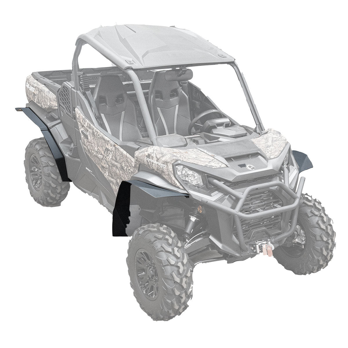 MudBusters Max Fender Flares For 2015-2017 Can-Am Maverick XDS Turbo - Black, Textured, Bolt-On