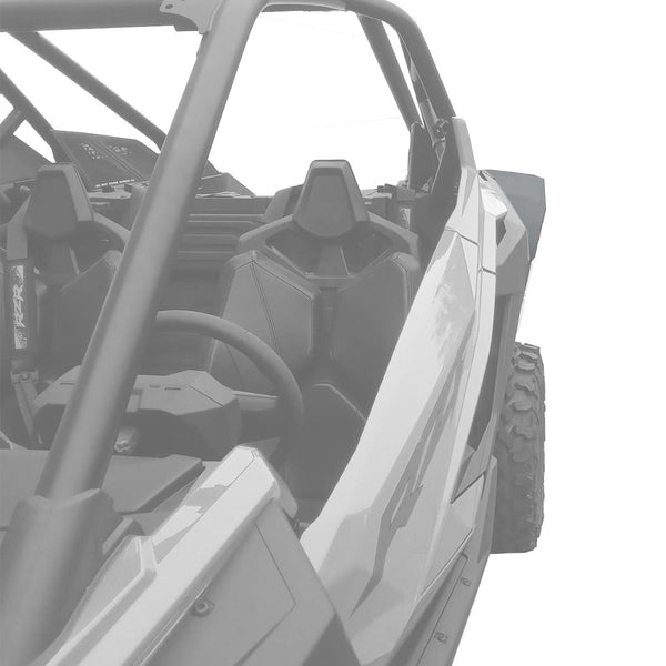 MudBusters  Rear Fender Flare -Mudlite - installed on Polaris RZR Pro XP 2 and 4 Seater driver side rear