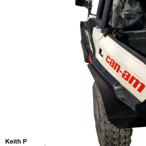 Commander fender extensions for XT fenders back view