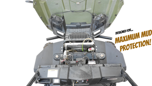 Polaris Ranger 500/570 Midsize Fender Flares for 2010-2014 models. Fender flare installed showing coverage