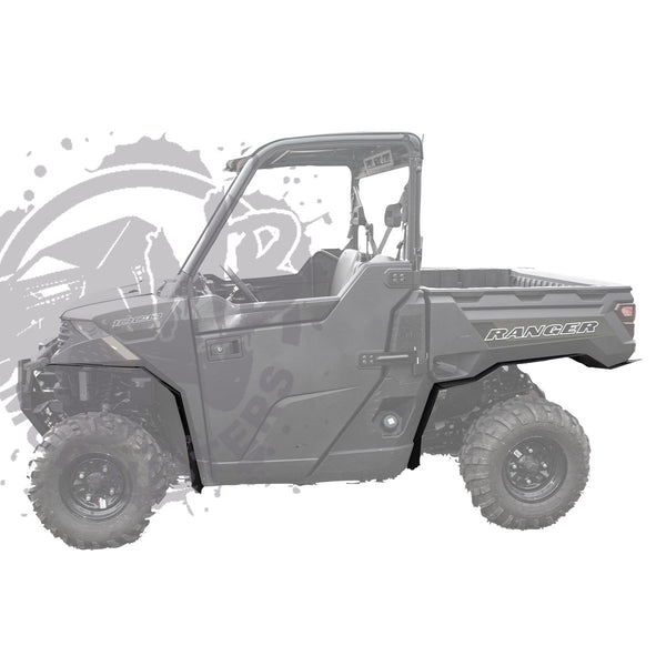 Left Side View of Polaris Ranger 1000 Max Fender Flares