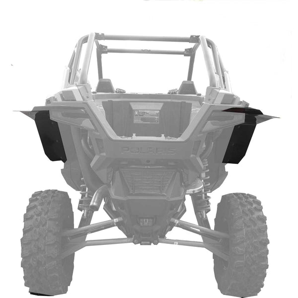 Polaris RZR Pro XP (Max Coverage Fender Extensions for Super ATV Fenders shown installed on rears