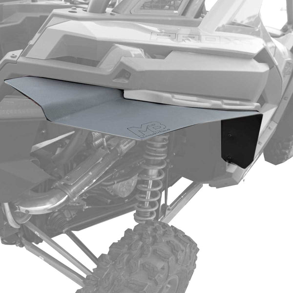 Polaris RZR Pro XP (Max Coverage Fender Extensions for Super ATV Fenders shown installed on rear