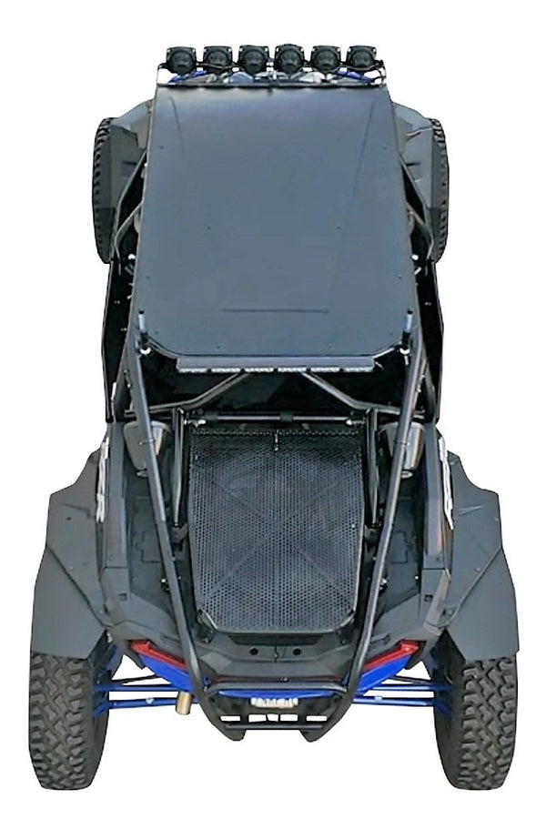 Polaris RZR XP Race-Lite Narrow  minus inch  Fender Extensions for SuperATV Fenders shown installed  looking from the top