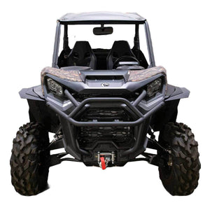 Front View of MudBusters XMR fender extensions Super Max Coverage