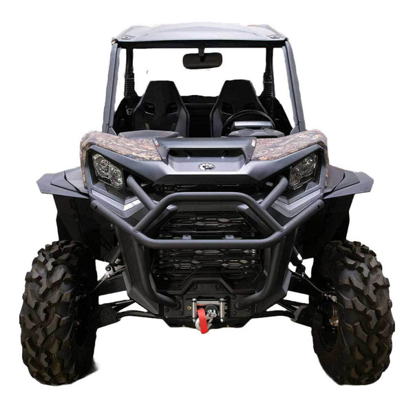 Front View of MudBusters XMR fender extensions Super Max Coverage