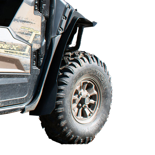 Front View of Front Fender Flares for Yamaha Wolverine X4